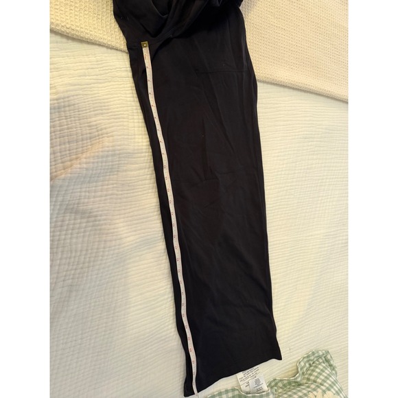 Athleta Venice Wide Leg Pant Black High Rise Ribbed Waist Small Petite SP - Picture 8 of 10